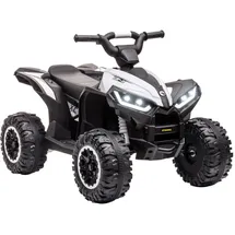 Homcom Elektro-Quad Kinderquad mit USB-Anschluss, Kindermotorrad mit MP3-Musikplayer, Scheinwerfer, Kinderfahrzeug für Kinder 3-5 Jahre, 3-6 km/h, Aosom.de