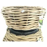 Van der Leeden DRYPOT® Rattan Pflanzkübel Grau Ø 59 cm - Sylter Körbe