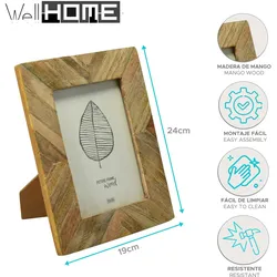 WellHome - Holz-Fotorahmen 19,2x1,3x24cm