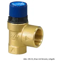 SYR Membran-Sicherheitsventil 2115 dn 15, 8bar mit Nirositz, rohgelb