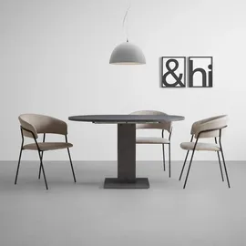 Die Möbelfundgrube Ausziehtisch Tap in Graphitfarben