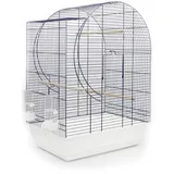 Vogelkäfig ELISABETH 72x54x38cm kobaltblau/weiß Kanarien Wellensittiche Exoten