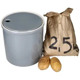 Mambocat Oskar Vorratsdose L in Grau Kartoffeltopf mit Deckel Aufbewahrungsbox Ton
