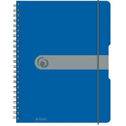 herlitz Collegeblock easy orga to go, A4, 80 Blatt, blau