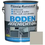 Flüssig Kunststoff 5L Bodenbeschichtung 50m2 Betonfarbe Beton Beschichtung (Kieselgrau)