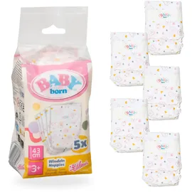 BABY BORN Puppenzubehör Puppenwindeln 5 Stück Rose