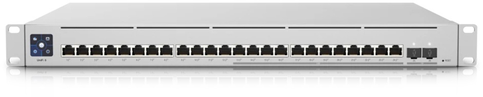 Ubiquiti Enterprise 24-Port PoE Managed Switch 12x 2.5 Gbit/s und 12x Gigabit Ethernet (PoE+, max. 400W), 2x 10 Gbit/s SFP+