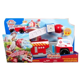 Spin Master PAW Patrol Fire Rescue - Marshalls Deluxe Feuerwehr-Truck, 50 cm lang, mit Marshall Hundefigur