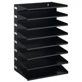 Durable Sortierstation schwarz mit 8 Fächer