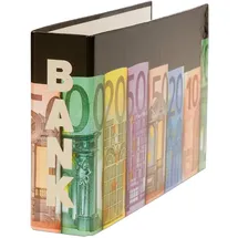Livepac-Office 3x Bankordner / 140x250mm / für Kontoauszüge / Motiv: "Banknoten"