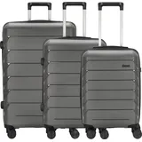 d & n d&n Travel Line 4100 4 Rollen Kofferset 3-teilig grey