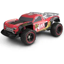 NIKKO 10061 Pro Trucks, ferngesteuertes RC Auto, Offroad Fahrzeug bis 14 km/h, robuster Racing Truck mit Vollfederung & USB Schnellladung, Kinder ab 6 Jahre & Erwachsene, ca. 33 cm, Rot