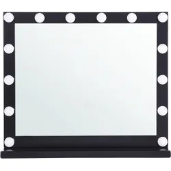 Schminktisch Spiegel LED BEAUVOIR Schwarz