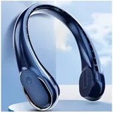 autolock Mini USB-Ventilator Mini USB-Ventilator Tragbarer Halsventilator 3 Stufen, 4800mAh Nackenventilator 360° Einstellbar Ventilator blau