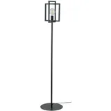 Stehleuchte Wohnzimmer Metall Schwarz 161 cm E27 dekorative Wohnzimmer Lampe