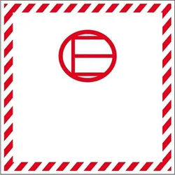Aufkleber I Verpackungskennzeichen Freigestellte Mengen, Haftpapier, permanent, 100x100mm, 1000/Rolle, IMDG-Code, ADR, IATA