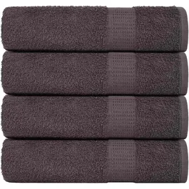 vidaXL Handtuchset 50 x 100 cm anthrazit 2 St.