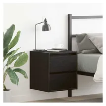 vidaXL Wand-Nachttisch Schwarz Eichen-Optik 38x34x40 cm