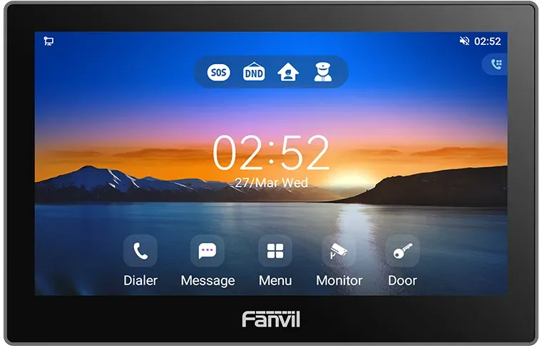 Fanvil i505, 17,8 cm (7"), IPS, 1024 x 600 Pixel, Kapazitiv, 1920 x 1080 Pixel,