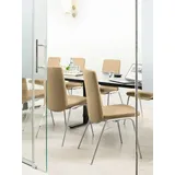 Stressless® Polsterstuhl Laurel, Low Back, Größe M, mit Beinen aus Stahl in Chrom glänzend braun