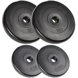 A2Z SPORT® 15kg Hantelscheiben 30mm Set: 2x5kg + 2x2,5kg - Gewichtsscheiben 5kg Hantelscheiben + 2,5kg Hantelscheiben Set Gewichte 30mm für Langhanteln and Kurzhanteln