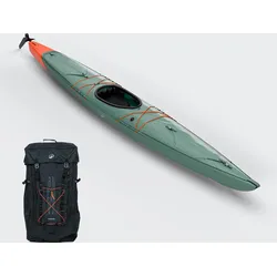 Kajak aufblasbar Expedition Drop Stitch Hochdruckboden 1-Sitzer - X900 grün No Size