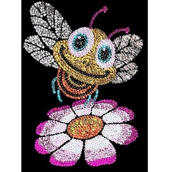 Sequin Art Paillettenbild "Biene"