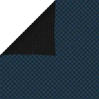 VidaXL Treibende Pool-Solarplane PE 549x274 cm Schwarz und Blau