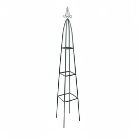 Relaxdays Rankturm Metall spitz 190 x 190 cm Grün