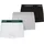 Lacoste Boxershorts Casual Cotton Stretch Schwarz/Grau/Weiß M 3er Pack