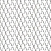 vidaXL Gittermatte Streckmetall 50 x 50 cm Silber/Edelstahl