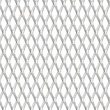 vidaXL Gittermatte Streckmetall 50 x 50 cm Silber/Edelstahl