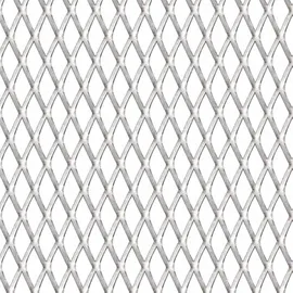 vidaXL Gittermatte Streckmetall 50 x 50 cm Silber/Edelstahl