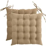 Wometo Sitzkissen 40 x 40 cm beige 2 St.