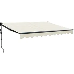 vidaXL Elektrische Markise mit Kurbel Creme 3x2,5 m