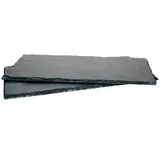 MamboCat Servierplatte 2er Set Schieferplatte 17x34 cm - 23464646, Schiefer schwarz