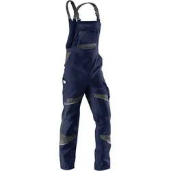 KÜBLER ACTIVIQ Latzhose | Arbeitslatzhose für Herren | Größe 50 | Dunkelblau-Anthrazit