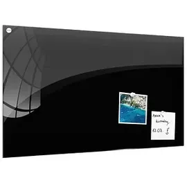 ALLboards Glas-Magnettafel 180 x 120 cm Schwarz