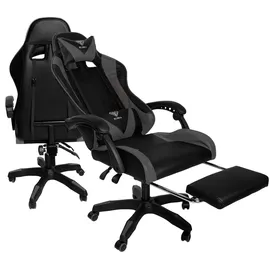 Trisens Gaming-Stuhl Schwarz/Grau