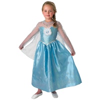 Disney Elsa Frozen Eiskönigin Deluxe Kostüm Kinder Karneval Verkleidung Mädchen