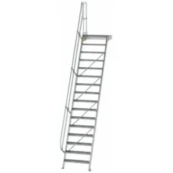 MUNK Aluminium-Treppe Plattform 60° 16 Stufen
