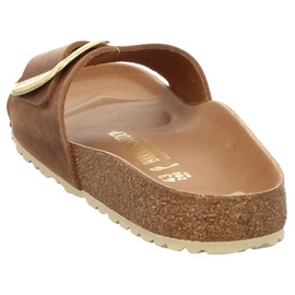 Birkenstock Madrid Big Buckle Nubukleder geölt schmal cognac 38