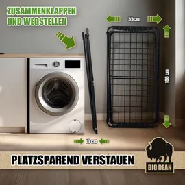 BigDean Wäscheständer 20 m schwarz