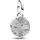 Pandora Mini-Medaillon-Charm Silber 793860C01