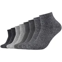 s.Oliver Kurzsocken 8er Pack Schwarz/Grau 39-42