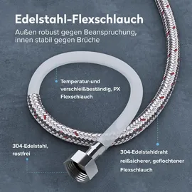 doporro Waschtischarmatur Silber