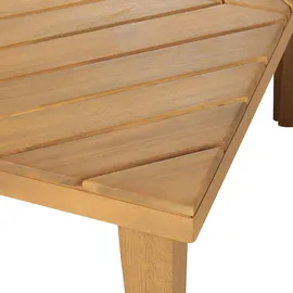 Beliani Beistelltisch 70 x 70 x 33 cm Hellbraun
