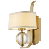 Elsteadlighting Gotham 1-flammige Wandleuchte - Gebürstetes Messing - QZ-GOTHAM1-BB