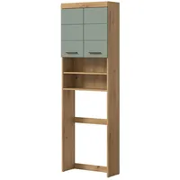 Inn.furn Waschmaschinenschrank "Shawn" Salbei und Eiche Waschmaschinen Überbau 63