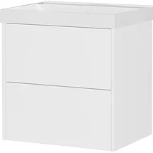 Germania Waschtisch GERMANIA "Bisbee", weiß, weiß, B:60cm H:58cm T:45cm, Holzwerkstoff, Waschtische, Waschtisch, Waschtisch-Unterschrank